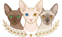 Ronronia Sphynx Cattery Logo